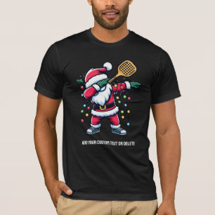 T-shirt Pickleball Noël Paddleball Dabing Père Noël