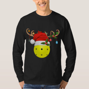 T-shirt Pickleball Noël Rendez-vous de cadeaux Santa Hat P