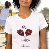 Pickleball Nom de la reine Monogram Bella+Canvas