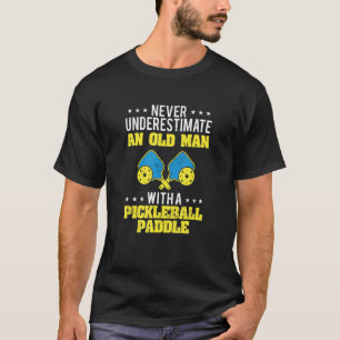 T-shirt Pickleball Old Man u2013 Paddle Pickleball de raqu