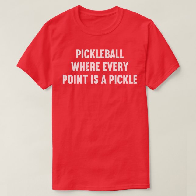 T-shirt Pickleball où chaque point est une pilule (Design devant)