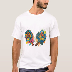 T-shirt Pickleball Paddle - Design sportif et amusant