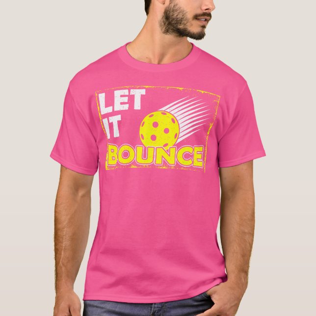 T-shirt Pickleball Paddle Pickle Joueur Ball Laisser Bounc (Devant)