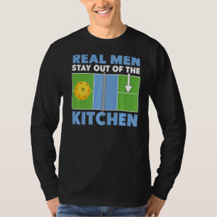 T-shirt Pickleball Papa Père Les vrais Hommes Restent Hors