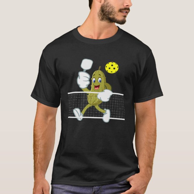 T-shirt PICKLEBALL Playing Pickleball BIG DILL Team Pickle (Devant)