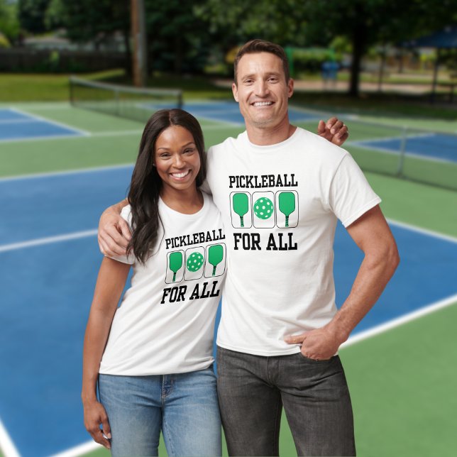 T-shirt Pickleball pour toutes les pagaies et Ball Green (Créateur téléchargé)