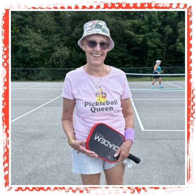 T-shirt Pickleball Queen - Pickleball Jaune Porte Couronne (Créateur téléchargé)