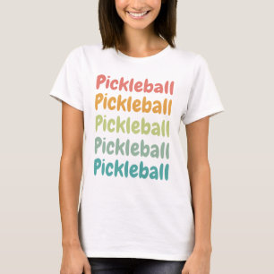T-shirt Pickleball Retro Pickleball Player
