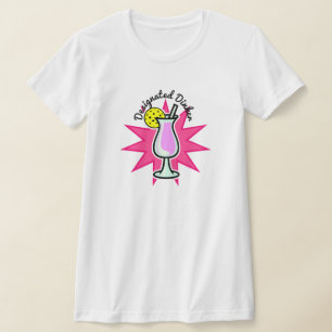 T-shirt Pickleball Rose Boire Cocktail Désigner Dinker