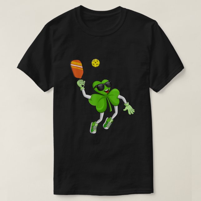 T-shirt Pickleball Shamrock Jour de la Saint Patrick Irish (Design devant)