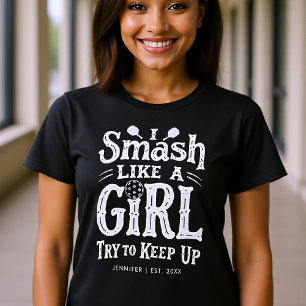 T-shirt Pickleball Smash Funny Type cadeau personnalisé