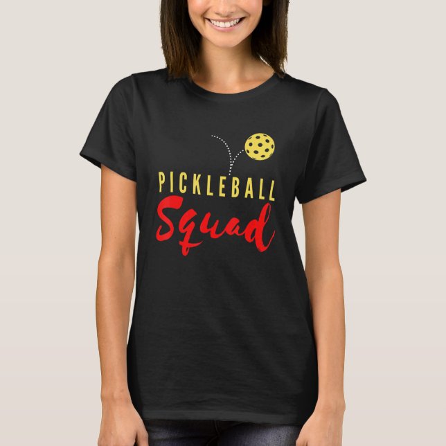 T-shirt Pickleball Squad Paddleball Crew Lover Team Softba (Devant)