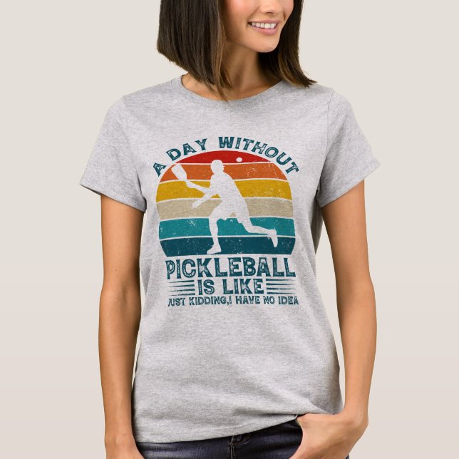 T-shirt Pickleball Vintage - Retro Pickleball (Devant)