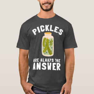 T-shirt Pickles Concombre Pickle Lover Pickle Jar Canned F