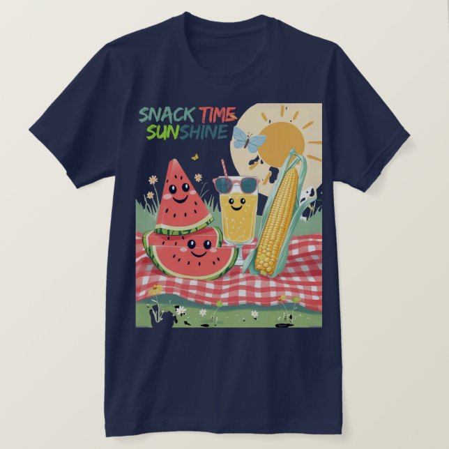 T-shirt Picnic Pals – Summer Snack Squad (Design devant)