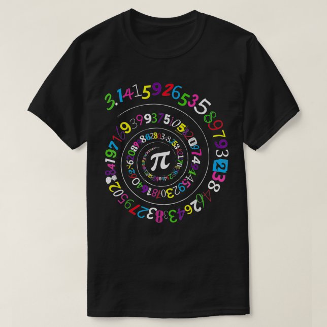 T-shirt Pie Day  for Boys Numbers Graphic Tee  (Design devant)