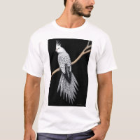T-shirt pie de perroquet de Cockatiel de perle