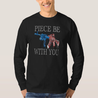 T-shirt Piece Be With You 2nd Amendement Droits d'armes à