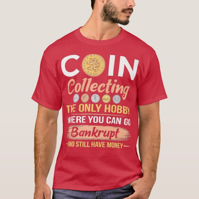 T-shirt Pièce Collecte drôle Numismatique Collecteurs Homm (Devant)