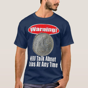 T-shirt Pièce Collector Numismatique Cadeau Collecte d'arg
