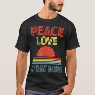 T-shirt Pièce d'amour Tir à la cible en argile Drôle