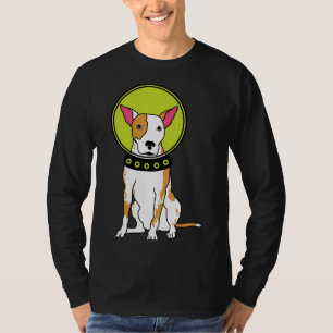 T-shirt Pièce de chien spatial rouge