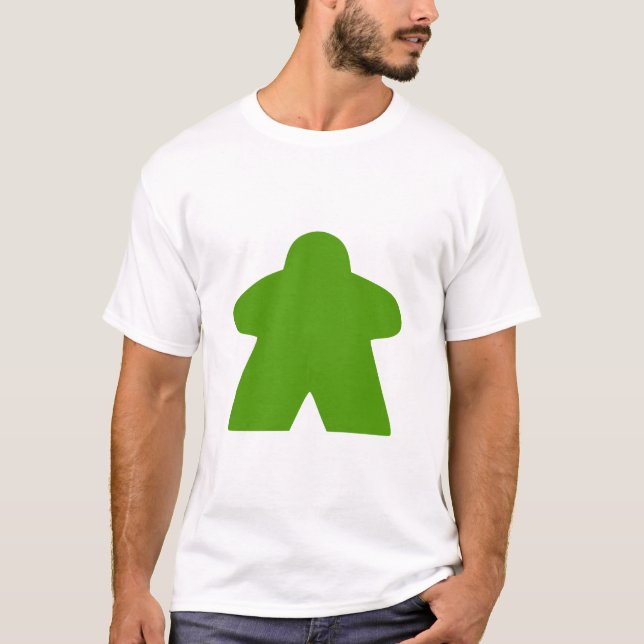 T-shirt Pièce de jeu Green Meeple Board (Devant)