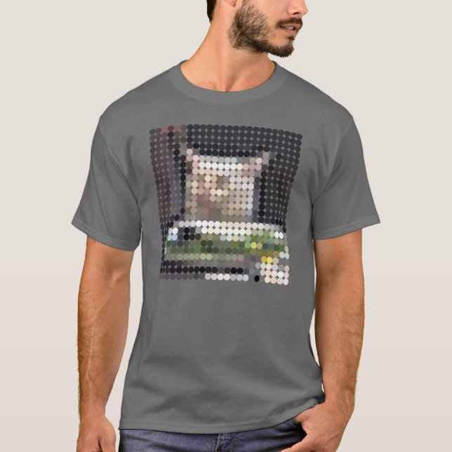 T-shirt Pièce de mème de chat pixeldot (Devant)