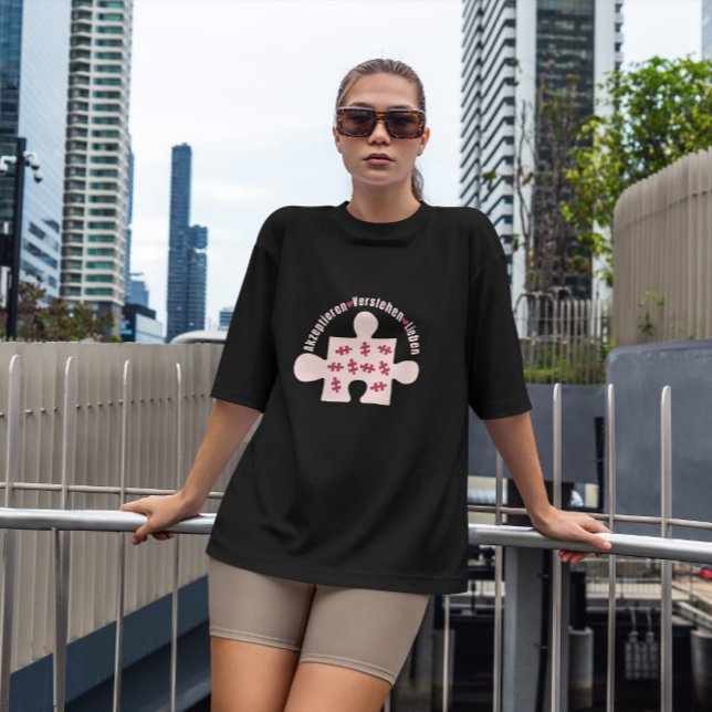 T-shirt Pièce de Puzzle Autisme allemand (Créateur téléchargé)