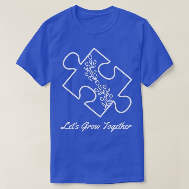 T-shirt Pièce de puzzle sensibilisation sur l'autisme (Design devant)