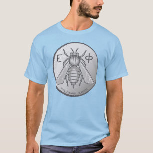 T-shirt Pièce de Tetradrachm d'abeille grecque antique d'E