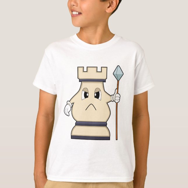 T-shirt Pièce d'échecs Rook à Chess.PNG (Devant)