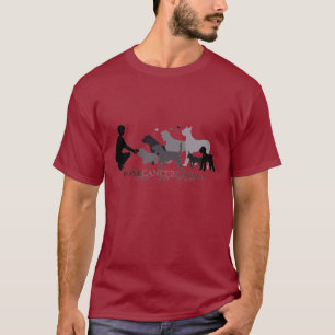 T-shirt Pièce en t adulte avec le logo gris