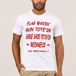T-shirt Pièce en t américaine d'habillement de plouc de
