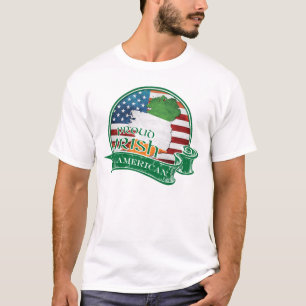 T-shirt Pièce en t américaine irlandaise fière