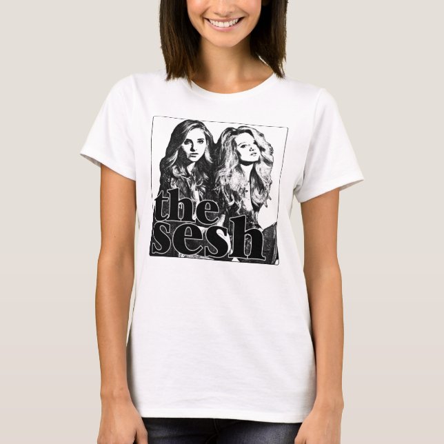 T-shirt Pièce en t blanche dans Sesh des femmes "pierre de (Devant)