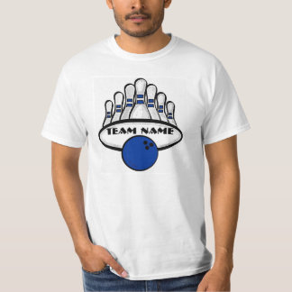 T-shirt Pièce en t bleue personnalisable de valeur de