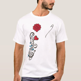 T-shirt pièce en t bleue/rouge de début de Monterey