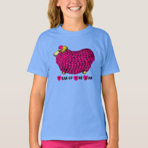 T-shirt Pièce en t chinoise de fille de zodiaque de