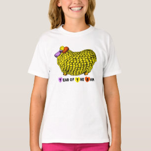 T-shirt Pièce en t chinoise de fille du zodiaque W d'année