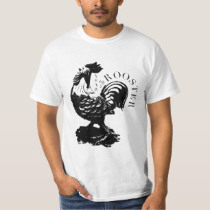 T-shirt Pièce en t chinoise d'hommes de silhouette de noi