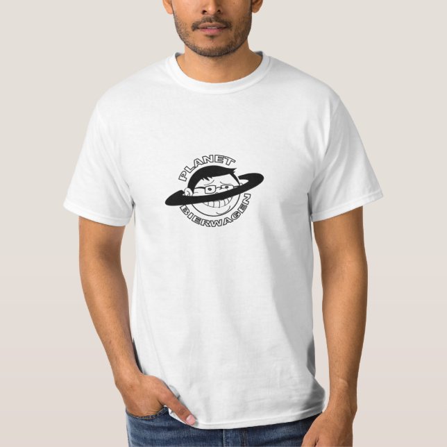 T-shirt Pièce en t classique de logo de la PLANÈTE (Devant)