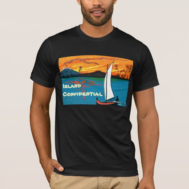 T-shirt Pièce en t confidentielle 2 d'île (Devant)