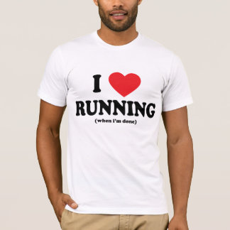 T-shirt pièce en t courante d'amour drôle d'I