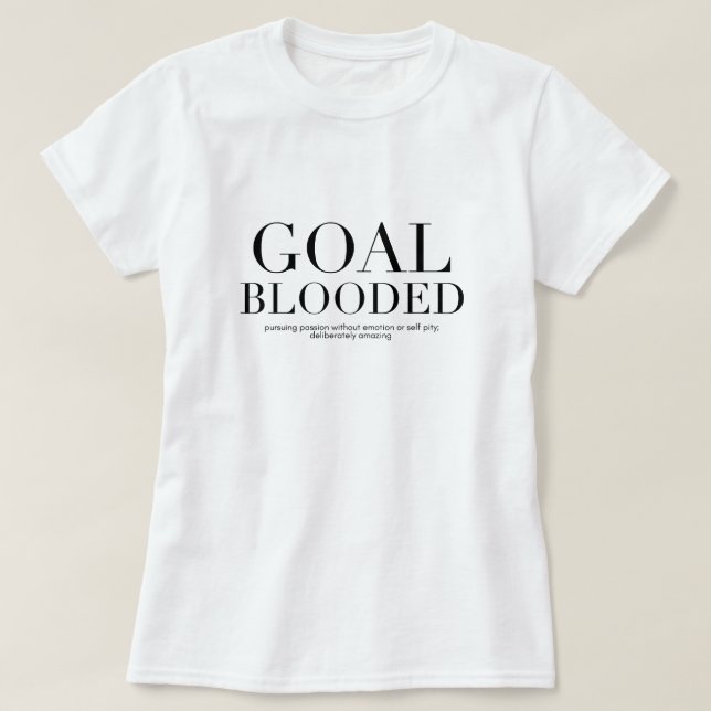 T-shirt Pièce en t courte de douille de Blooded de but (Design devant)