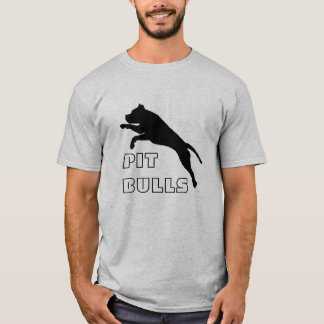 T-shirt Pièce en t courte de douille de pitbull -