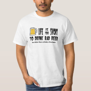 T-shirt Pièce en t customisée de valeur de Homebrewing o