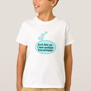T-shirt Pièce en t d'allergies alimentaires