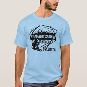 T-shirt Pièce en t d'altitude de ski de Steamboat Springs