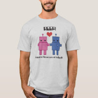 Pièce en t d'amour de robot